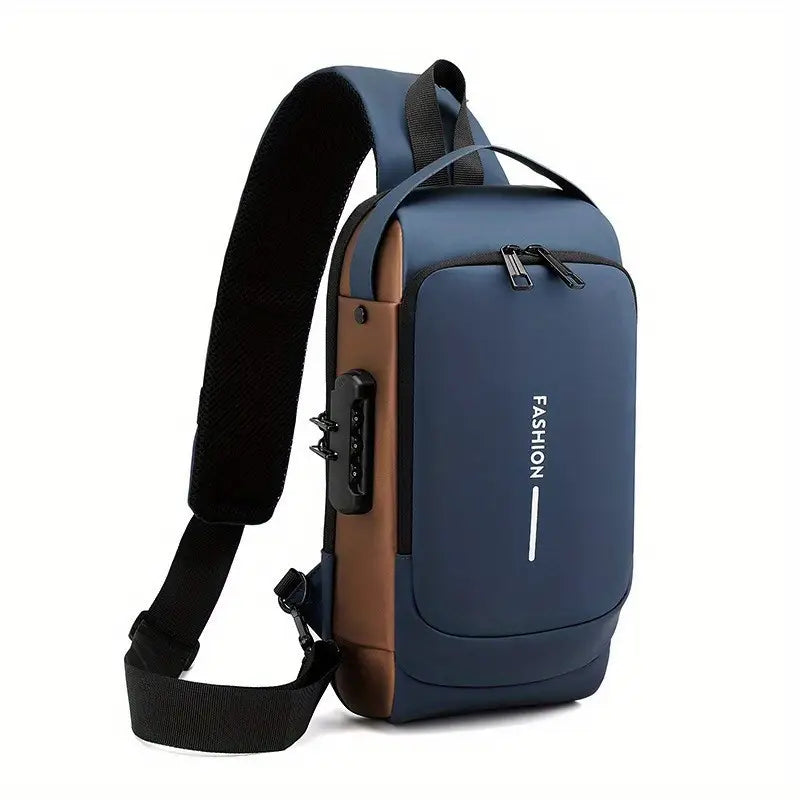 Crossbody Sling Bag With USB Charging Port (Unisex)