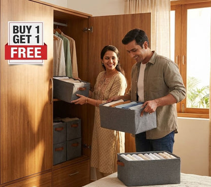 Large Foldable Storage Box Organizer (Buy 1 Get 1 FREE)
