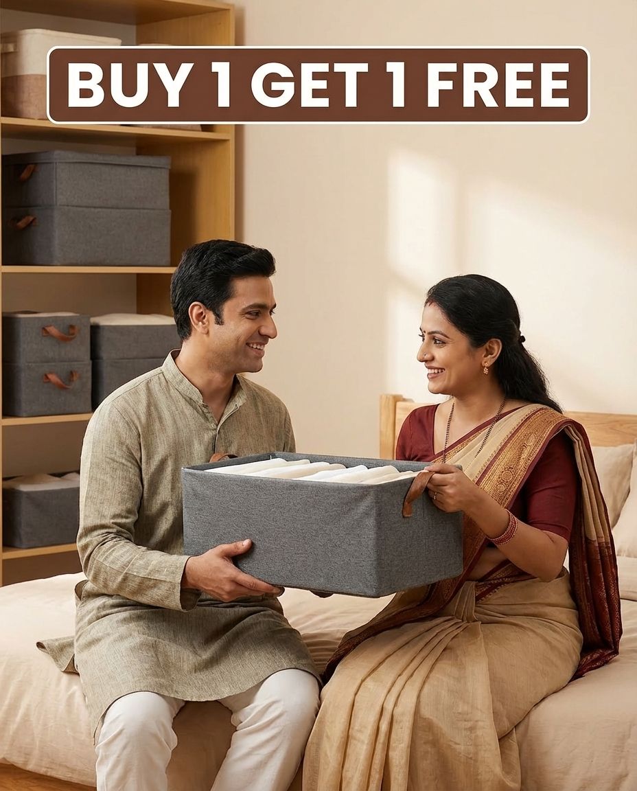 Large Foldable Storage Box Organizer (Buy 1 Get 1 FREE)