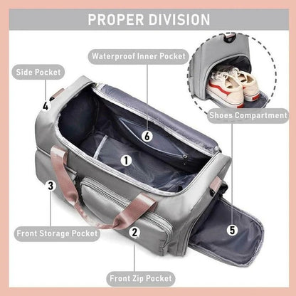 Water-Proof 6-Compartment Travel Bag (Unisex)